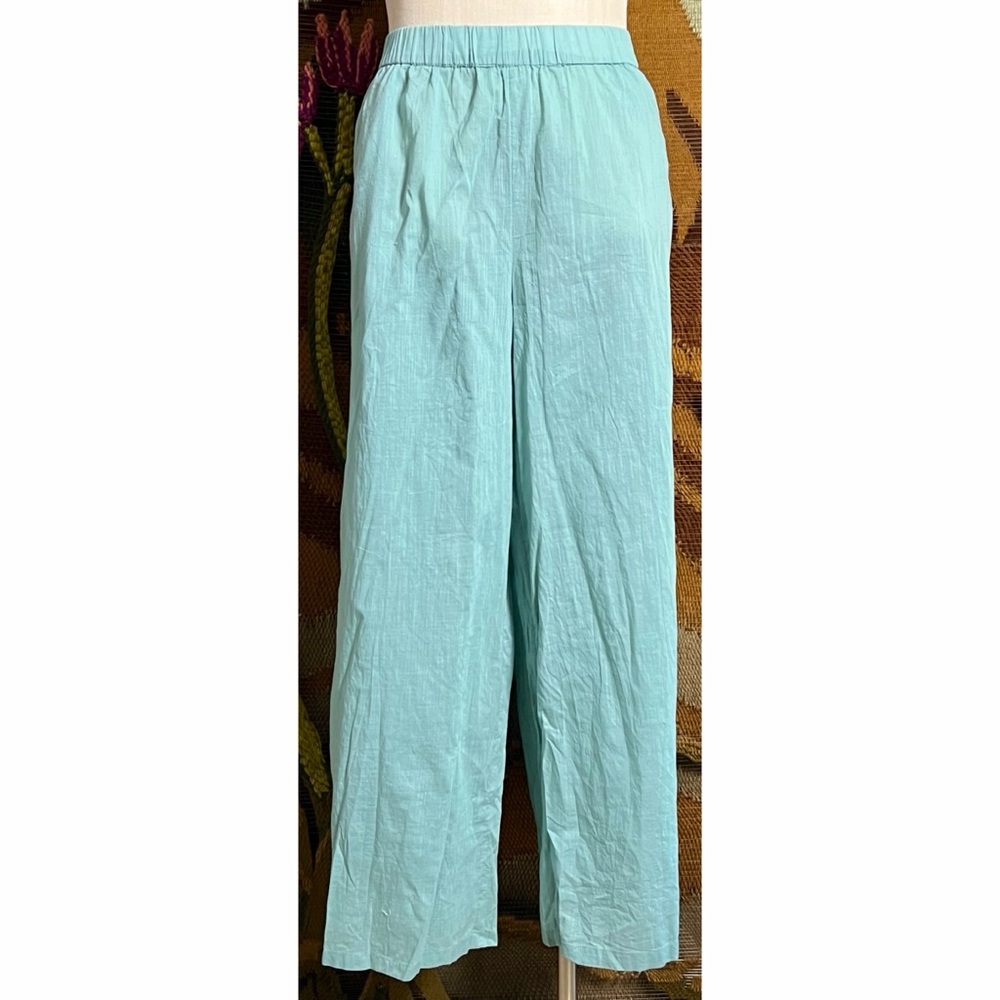 Anthropologie Eyelet Ankle Pants L